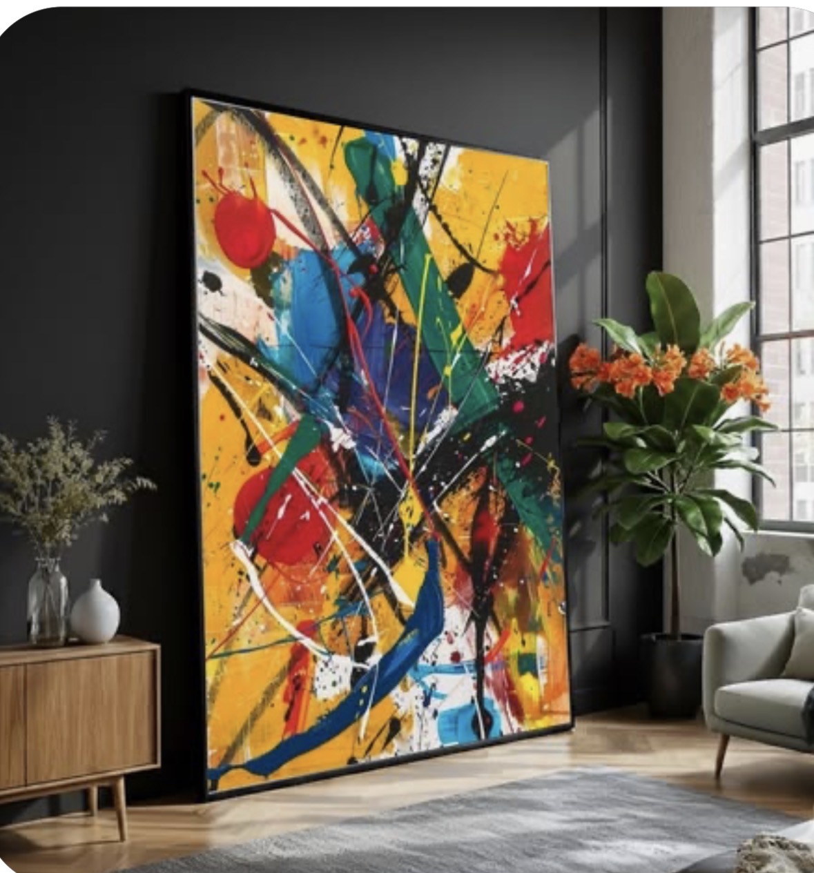 Voorbeeld van moderne abstracte kunst 1
